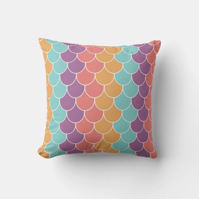 Coussin Balances de sirènes Pastel (Recto)