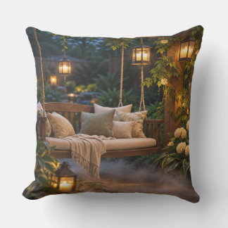 Coussin Balançoire de jardin brumeux