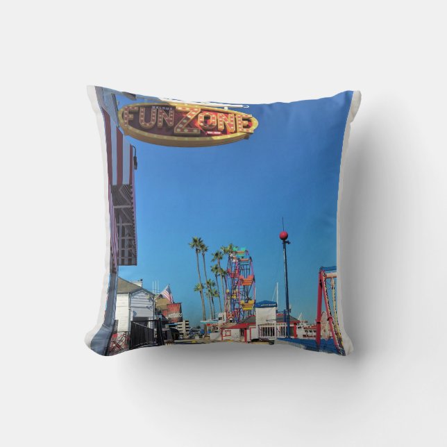 Coussin Balboa Fun Zone, Newport Beach, Californie (Recto)