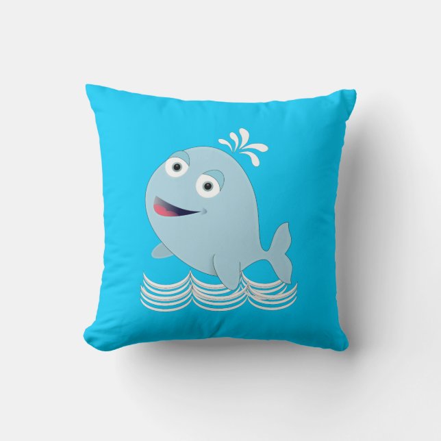 Coussin Baleine bleue (Recto)