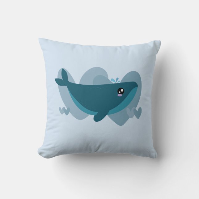 Coussin Baleine mignonne (Recto)