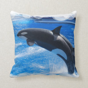 Coussin Baleine sautante d'orque