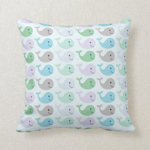 Coussin Baleines mignonnes