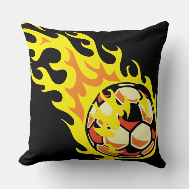 Coussin Balle de Football Flamin (Recto)