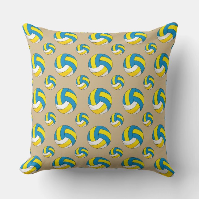 Coussin Balle de volley-ball en dessin (Recto)