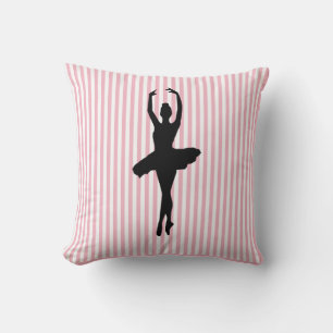 Coussin Ballerina Ballet Dancer Stripe Jeu d'oreiller