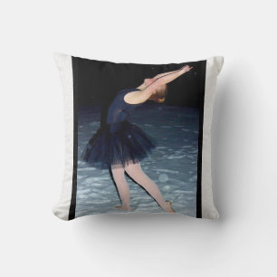 Coussin Ballerina dans la neige -