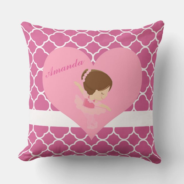 Coussin Ballerina personnalisée (Recto)