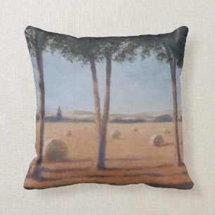 Coussin Balles de foin et pins Pienza 2012