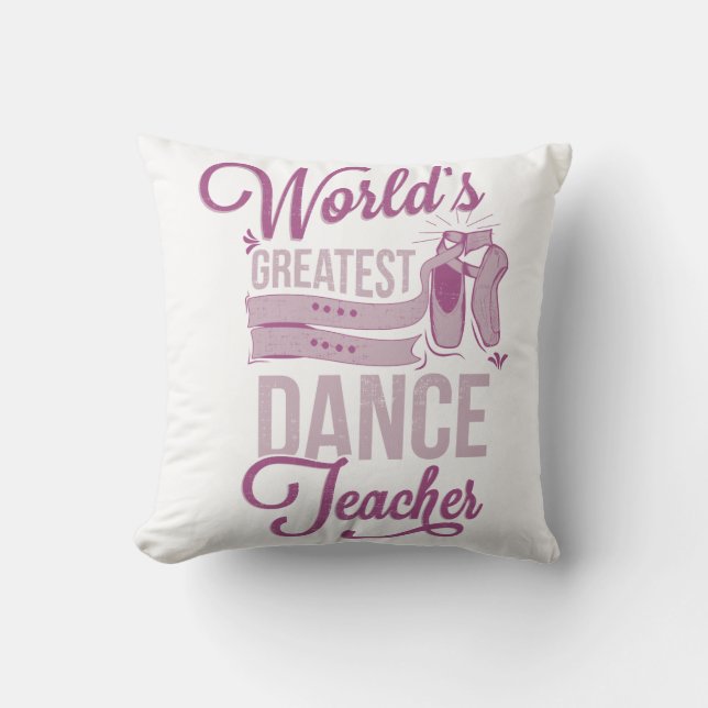 Coussin Ballet d'enseignant de danse le plus grand du mond (Recto)