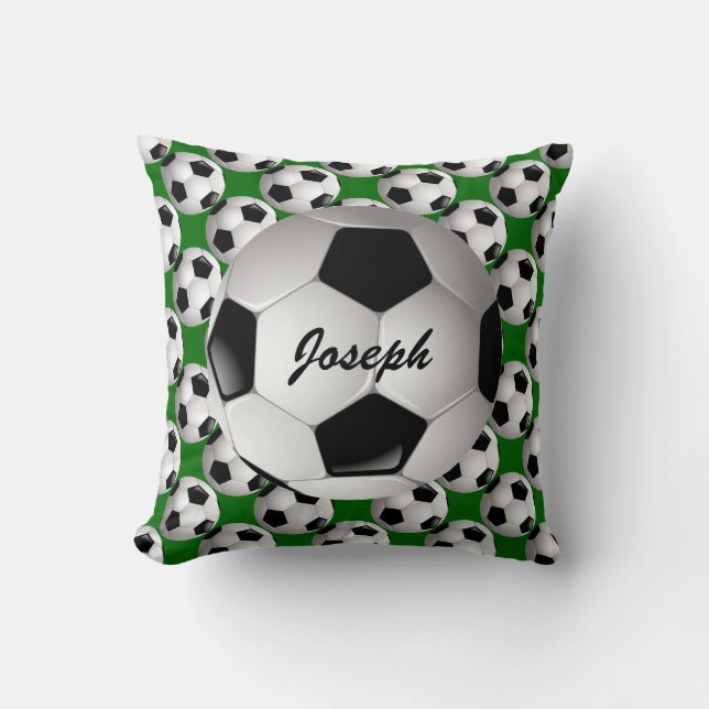 Coussin Ballon de football personnalisé sur le motif du (Recto)