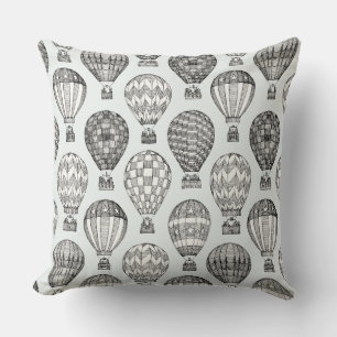 Coussin ballons à air chaud I noir