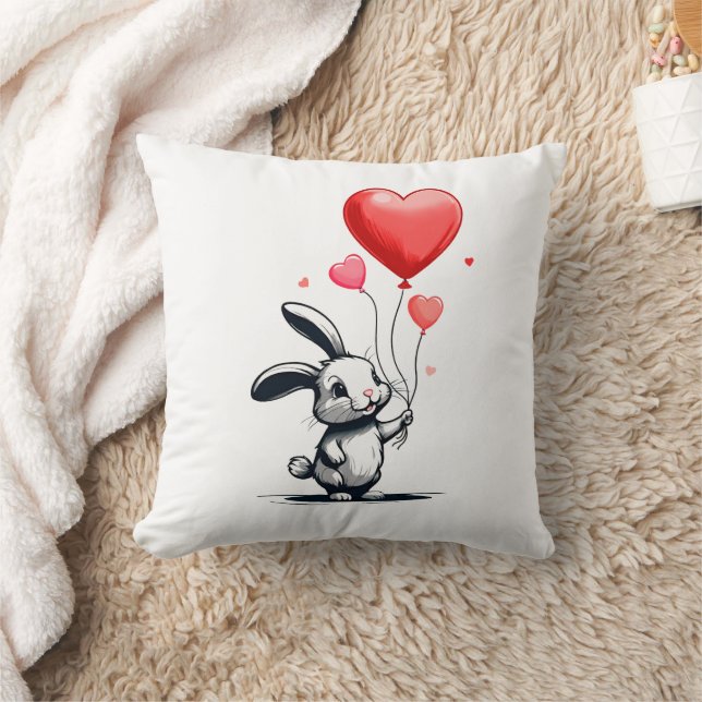 Coussin Ballons Bunny Love (Couverture)