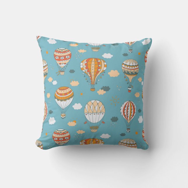 Coussin Ballons colorés Festive Motif Design (Recto)