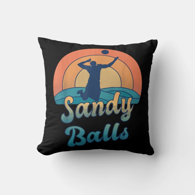 Coussin Ballons de sable pour un joueur de beach-volley (Recto)