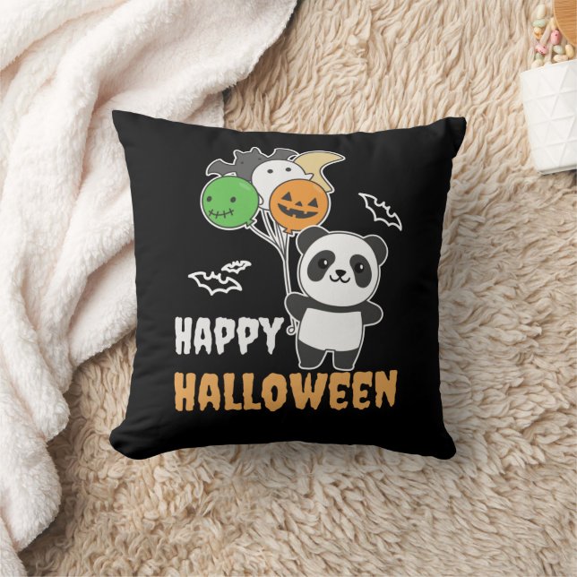 Coussin Ballons Panda Halloween pour enfants mignons Panda (Couverture)