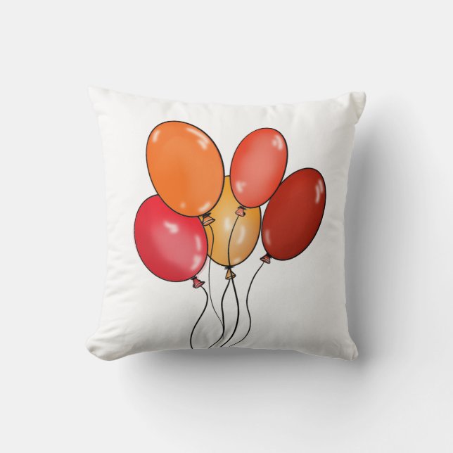 Coussin Ballons vibes heureuses (Recto)
