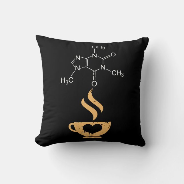 Coussin Ballots de la Science d'amant de café de cadeau de (Recto)