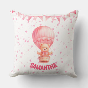 Coussin Ballotte à air rose Teddy Bear