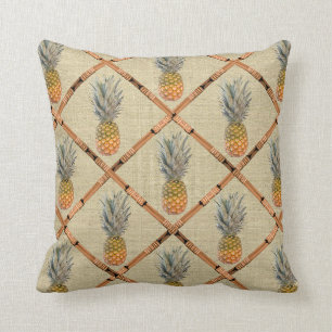 Coussin bambou d'ananas