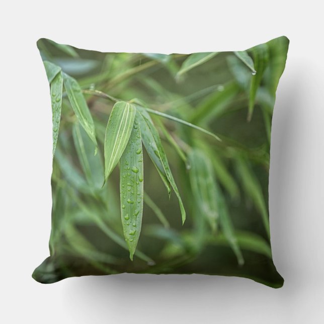 Coussin Bambou vert (Recto)