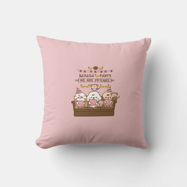 Coussin Banana Party (Recto)