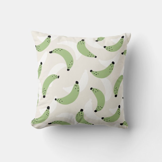 Coussin Banana Pop Sage Green (Recto)