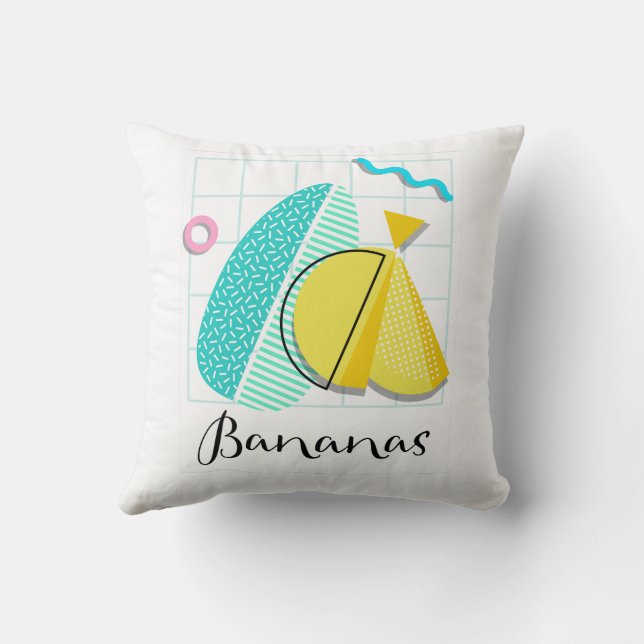 Coussin Bananas Memphis (Verso)