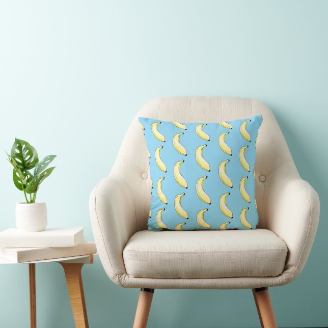 Coussin banane aquarelle (Chaise)