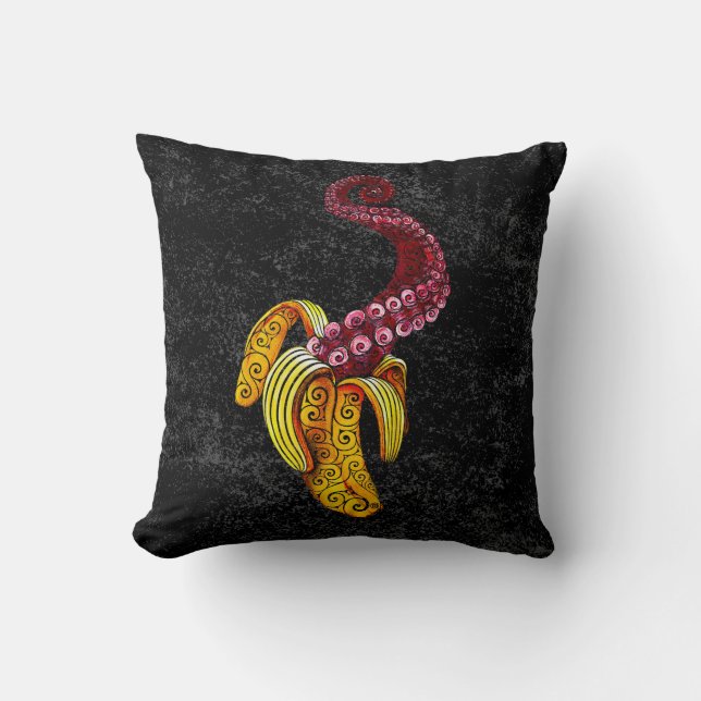 Coussin Banane mutant tourbillonnant (Recto)