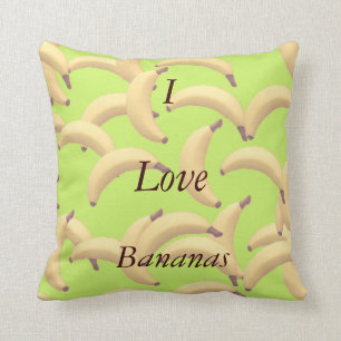 Coussin Bananes personnalisables avec le texte