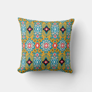 Coussin Bandana Print. Motif vintage et transparent avec c