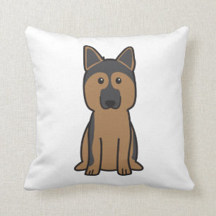 Coussin Bande dessinée de chien de berger allemand
