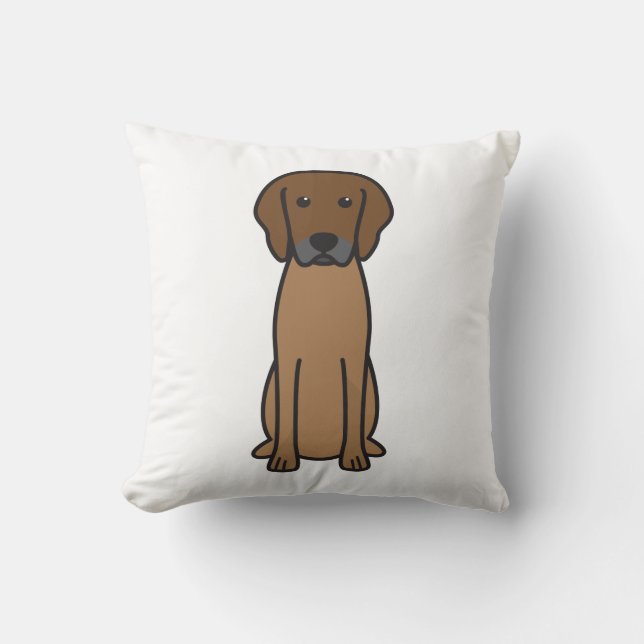 Coussin Bande dessinée de chien de Rhodesian Ridgeback (Recto)