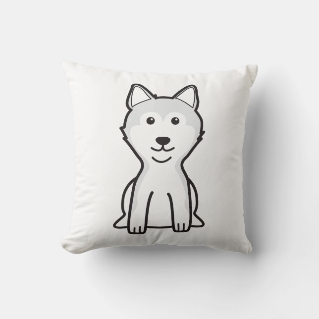 Coussin Bande dessinée de chien de Shiba Inu (Recto)