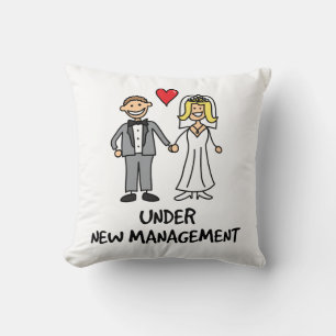Coussin Bande dessinée de mariage - sous la nouvelle