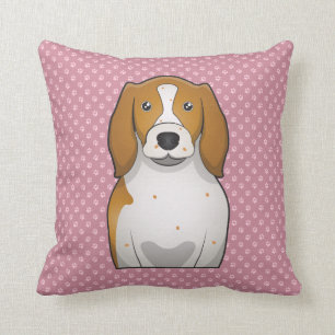 Coussin Bande dessinée de springer spaniel de Gallois