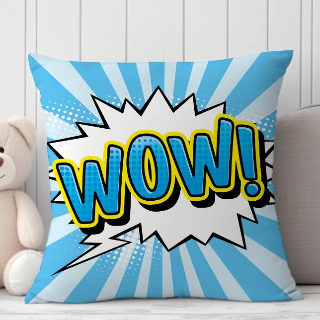 Coussin Bande dessinée de super-héros Wow Cartoon (Créateur téléchargé)