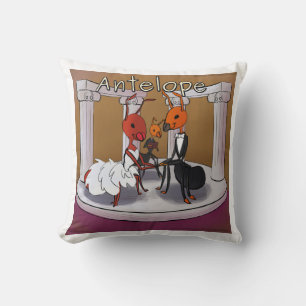 Coussin Bande dessinée drôle des fourmis qui s'enfuient