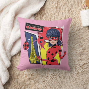 Coussin Bande dessinée Miraculaire Ladybug Parisienne