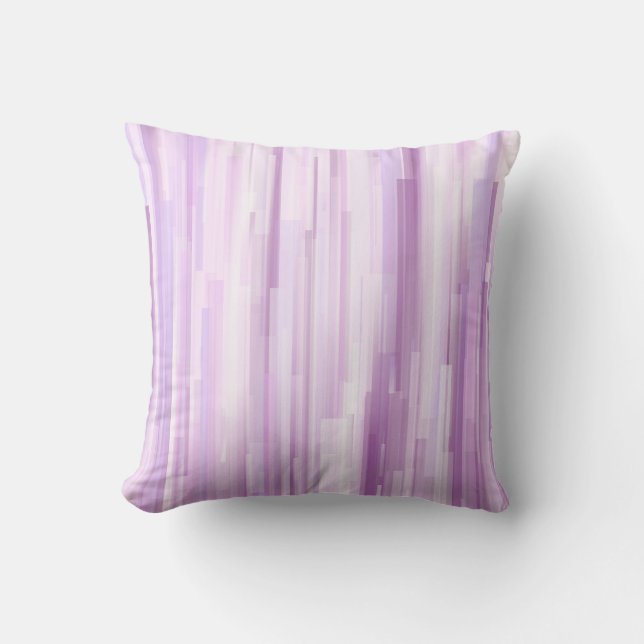 Coussin Bande géométrique Lavande (Recto)