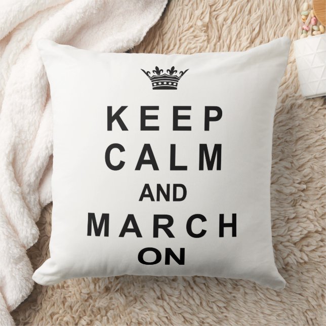 Coussin Bande Marche Gardez Le Calme Et Marchez Le (Couverture)