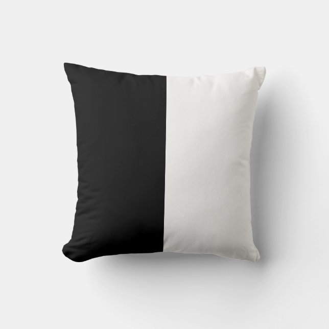 Coussin Bande noire et blanche (Recto)