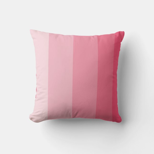 Coussin Bande Ombre rose (Recto)