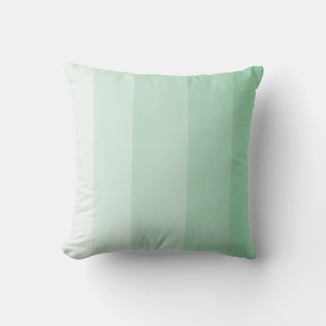 Coussin Bande Ombre verte Jade Lumière (Recto)