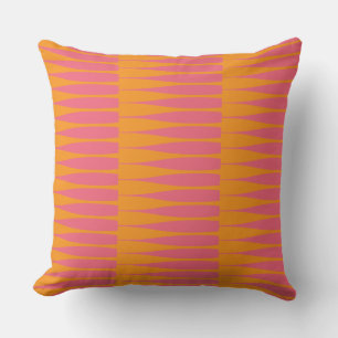 Coussin Bande rose et orange