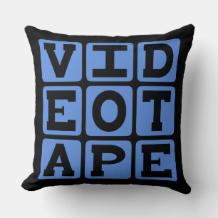 Coussin Bande vidéo, cassette VHS