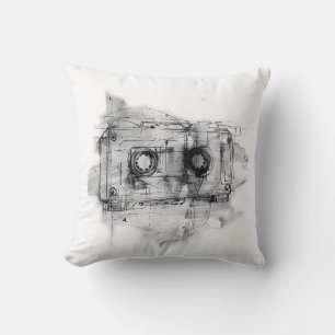 Coussin Bande vintage Cassette