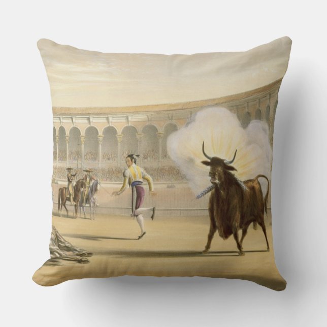 Coussin Banderillas de Fuego, 1865 (litho de couleur) (Recto)