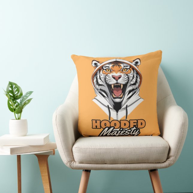 Coussin Bandes au sens de la rue | Cool Tiger Art (Chaise)
